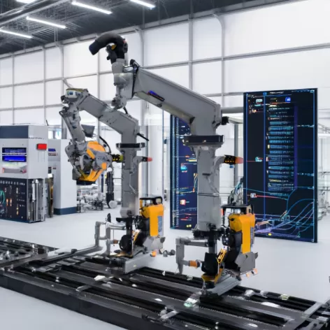 System-level testing for swing arm robots before production launch