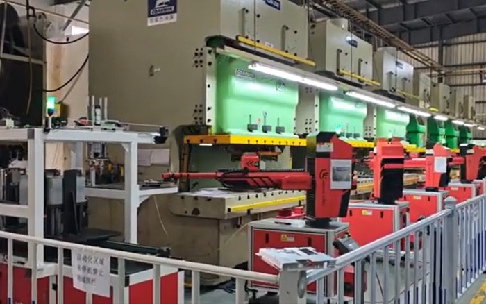 Monitor Components Automated Stamping Line